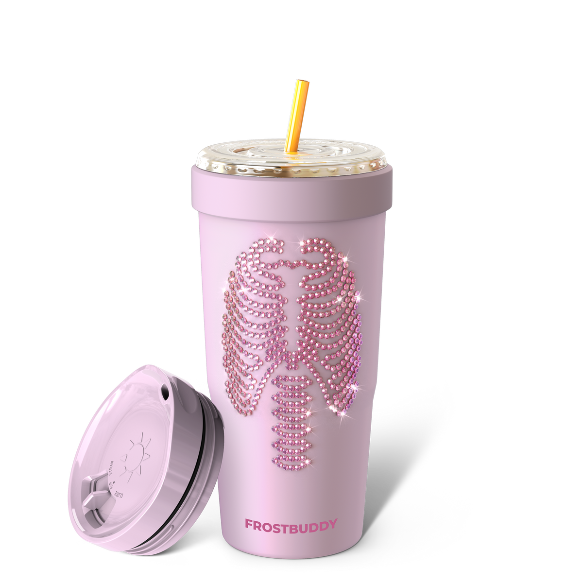 Pink Skeleton To-Go Tumbler