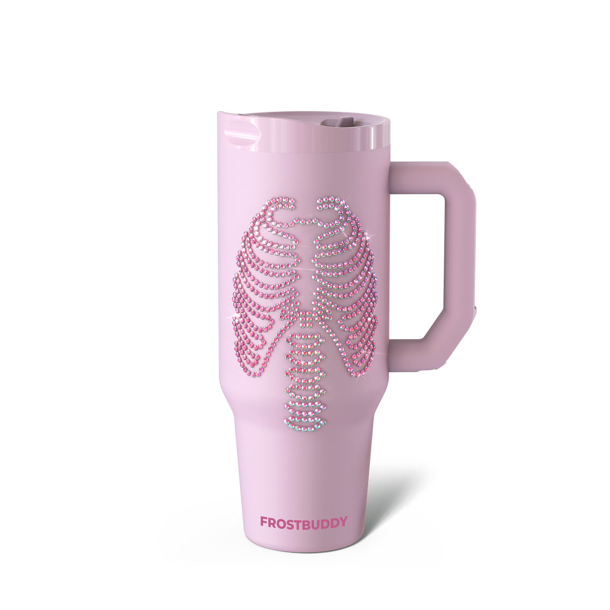 Pink Skeleton 40oz Thicc Tumbler