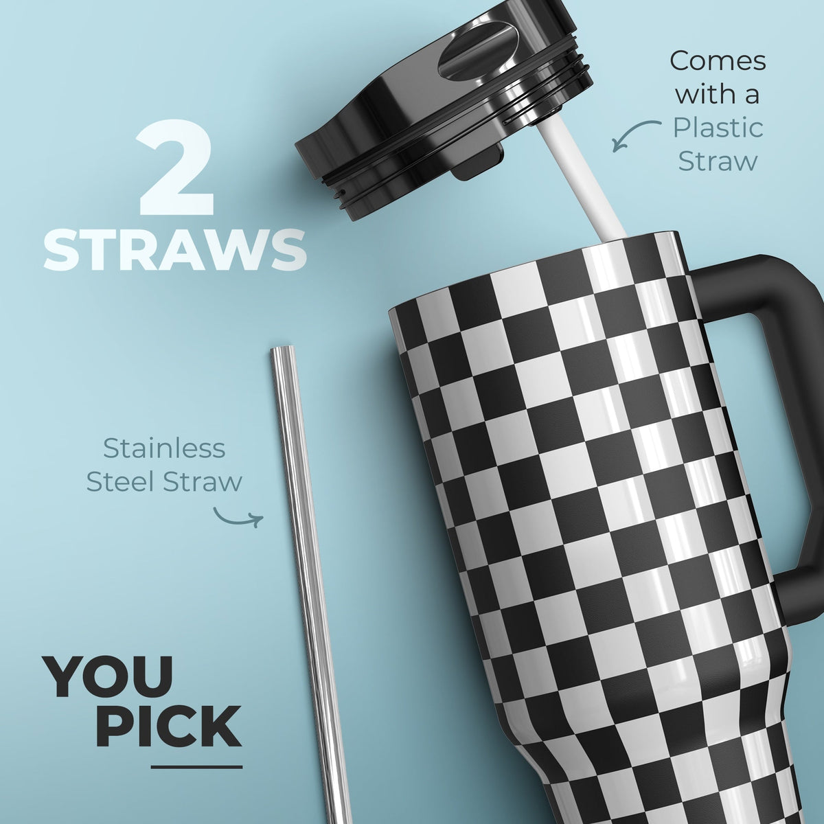 2 straws included feature